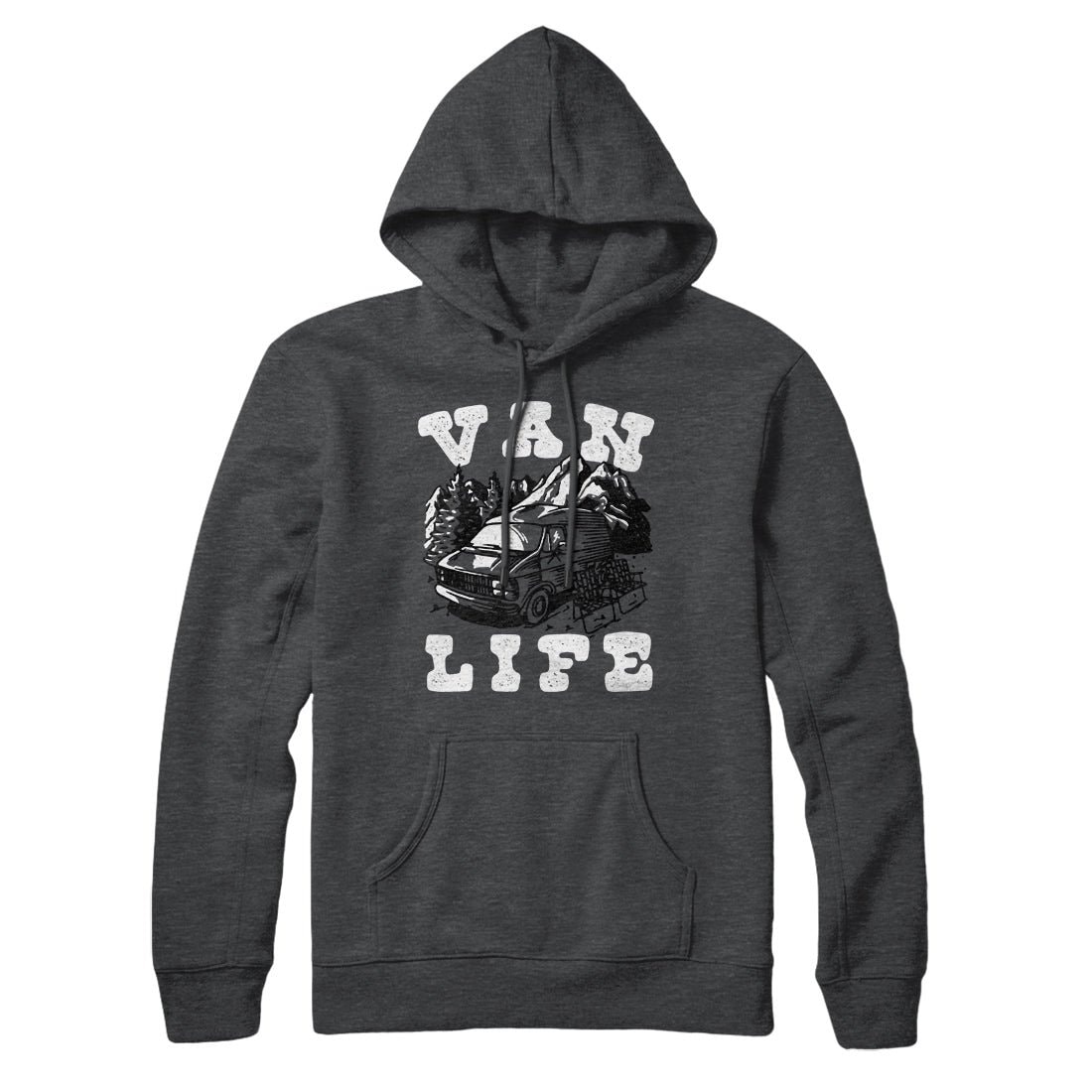 Van Life Unisex Pullover Hoodie - Cotton Polyester Blend, Loose Fit