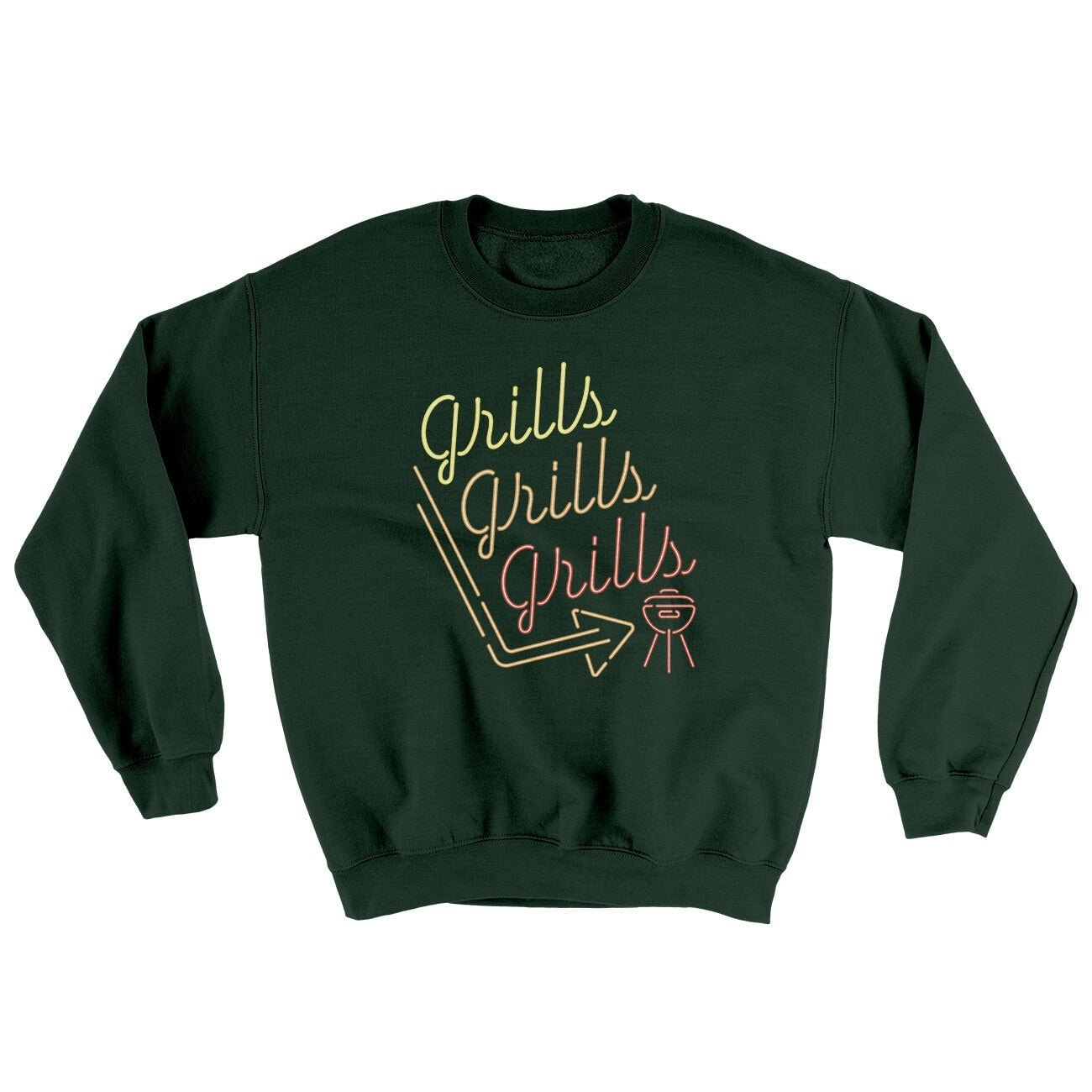 Grills Grills Grills Ugly Sweater Crewneck Sweatshirt