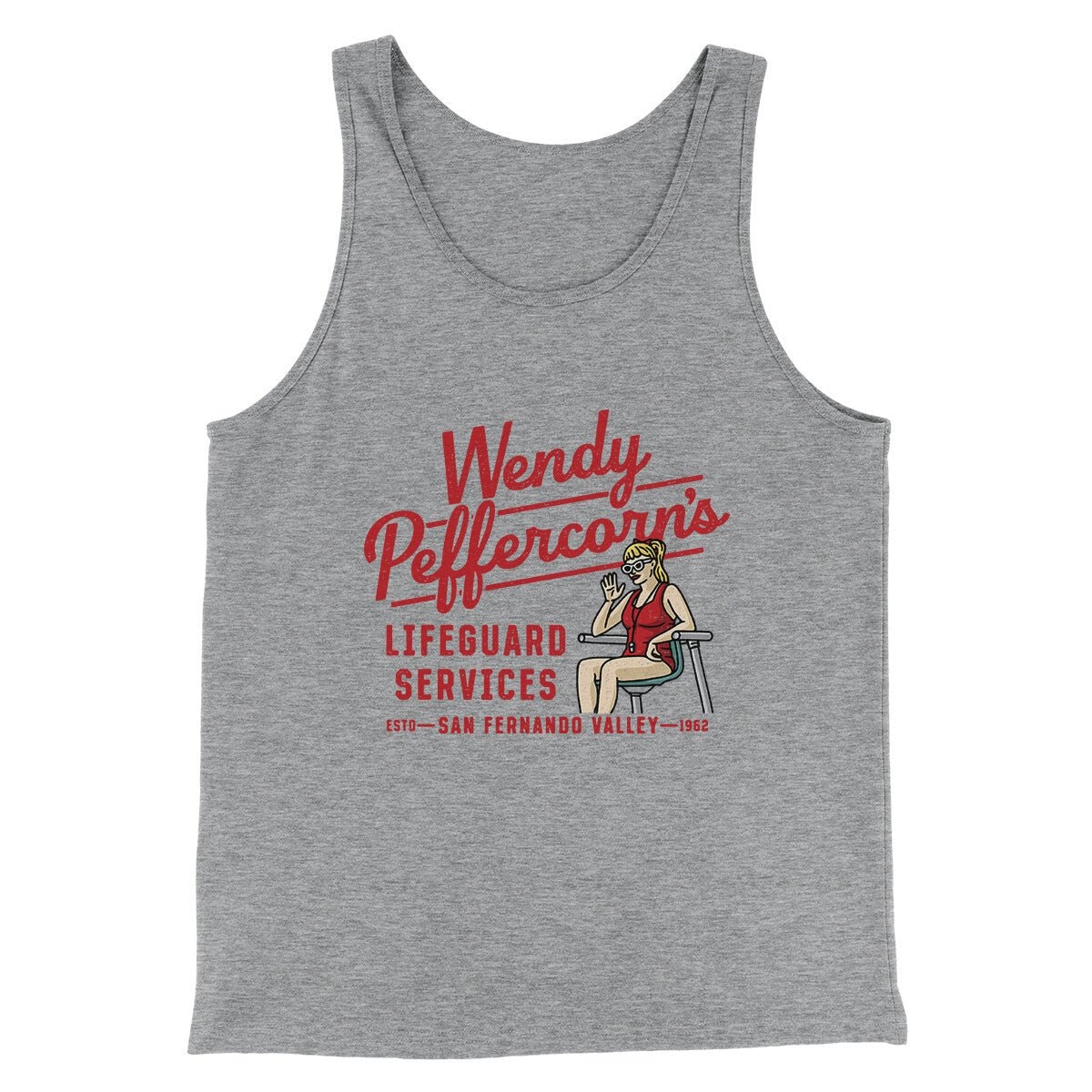Wendy Peffercorn’s Lifeguard Services Men/Unisex Tank Top - Combed Ring-Spun Cotton