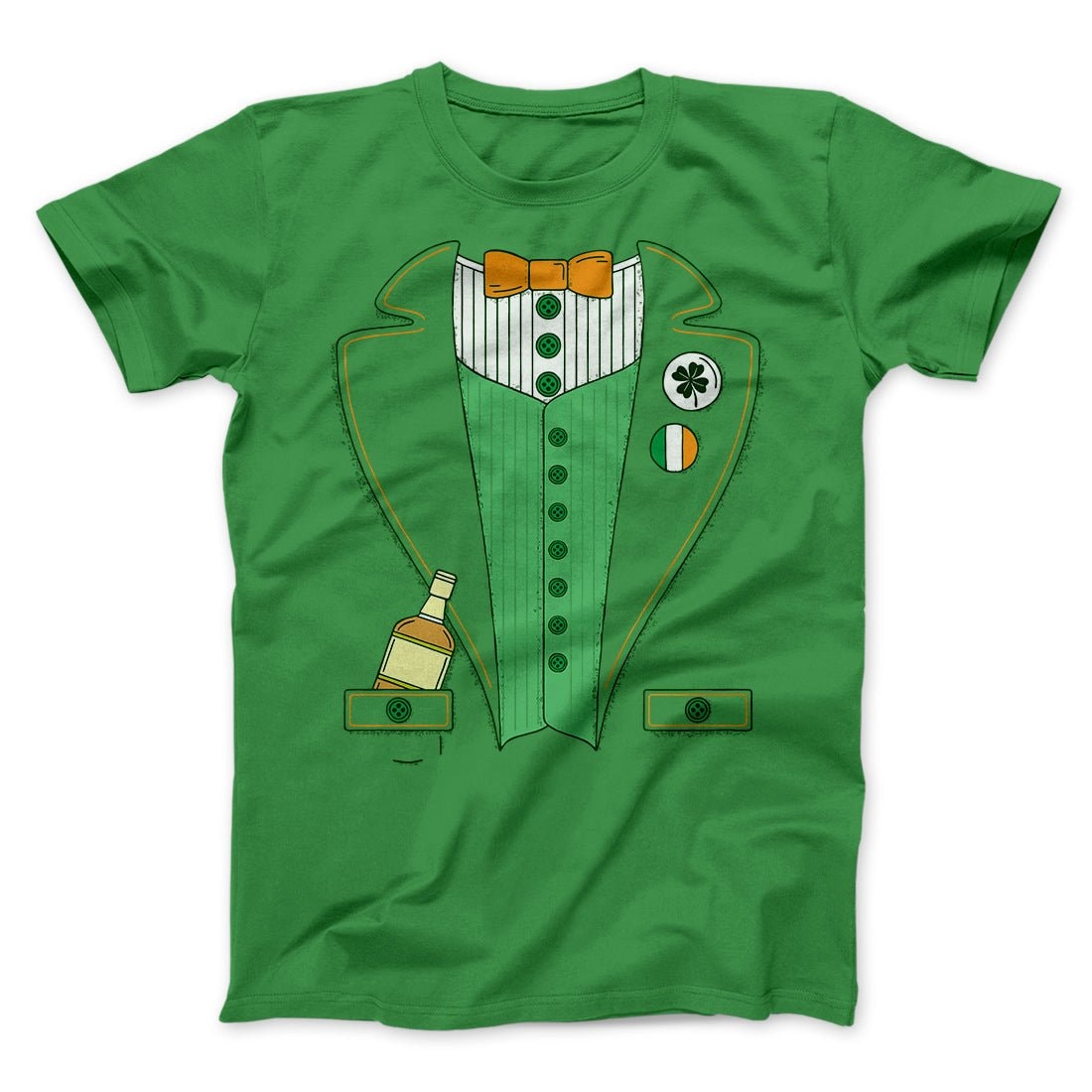 Irish Leprechaun Suit Men's Unisex T-Shirt - Soft Cotton Crew Neck Graphic Tee