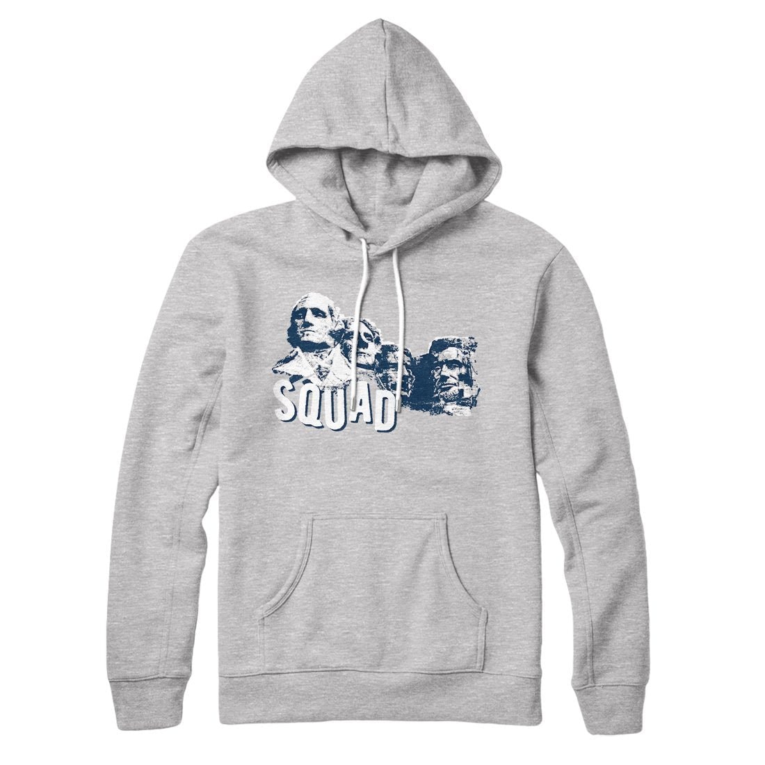 Squad Unisex Pullover Hoodie Cotton Polyester Loose Fit Kangaroo Pocket