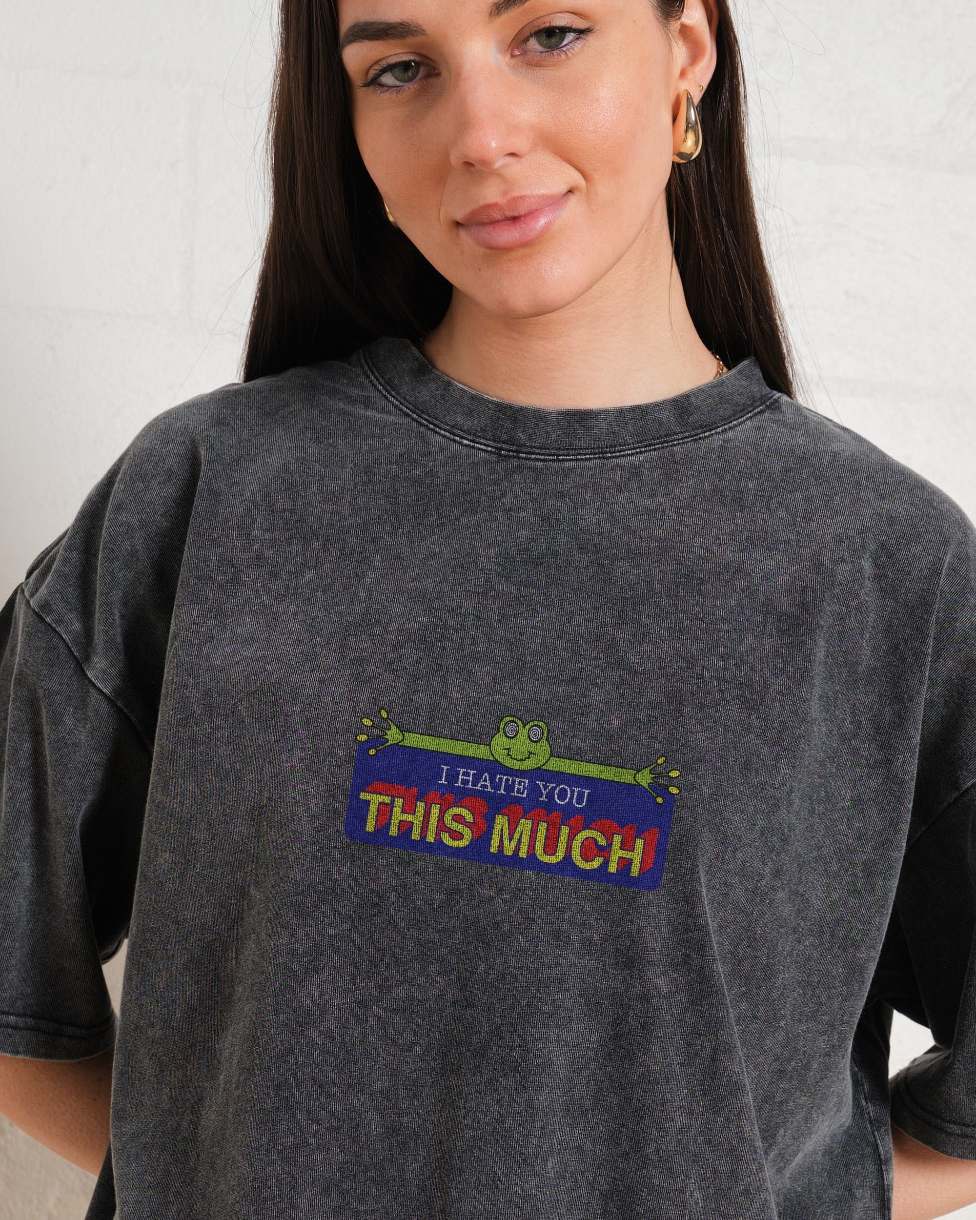 This Much Oversized Graphic Tee Unisex 90s Boxy Fit 100% Combed Cotton