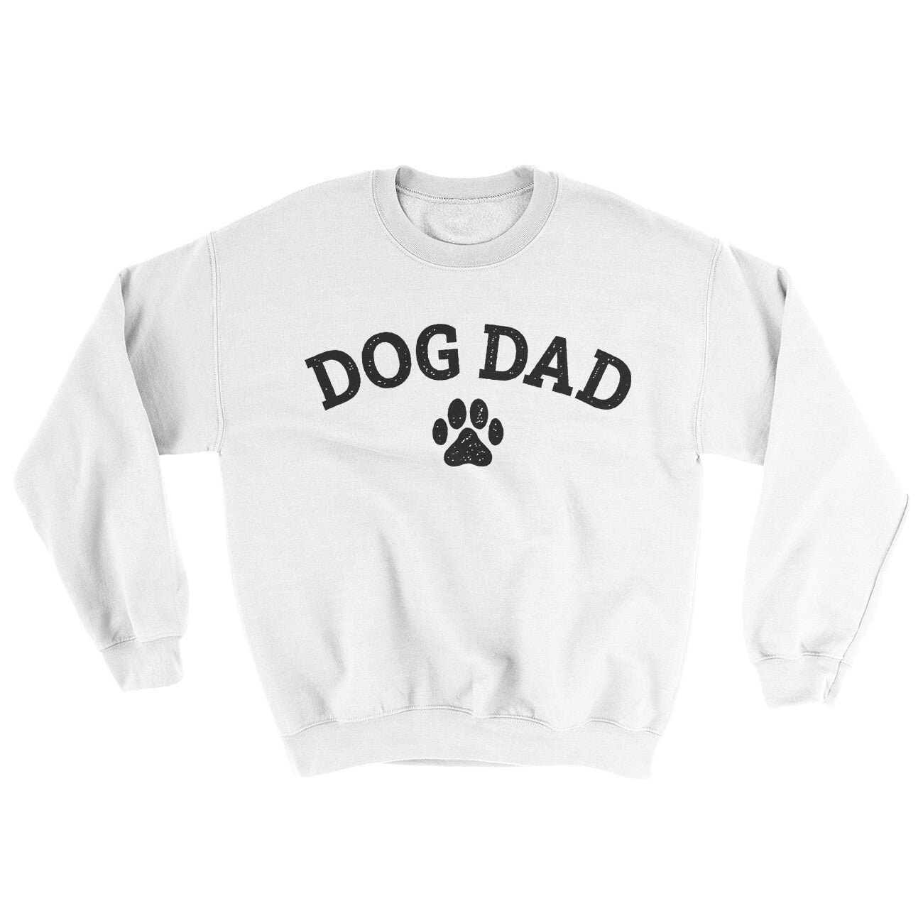 Dog Dad Ugly Sweater - Soft Cotton Poly Crewneck Sweatshirt