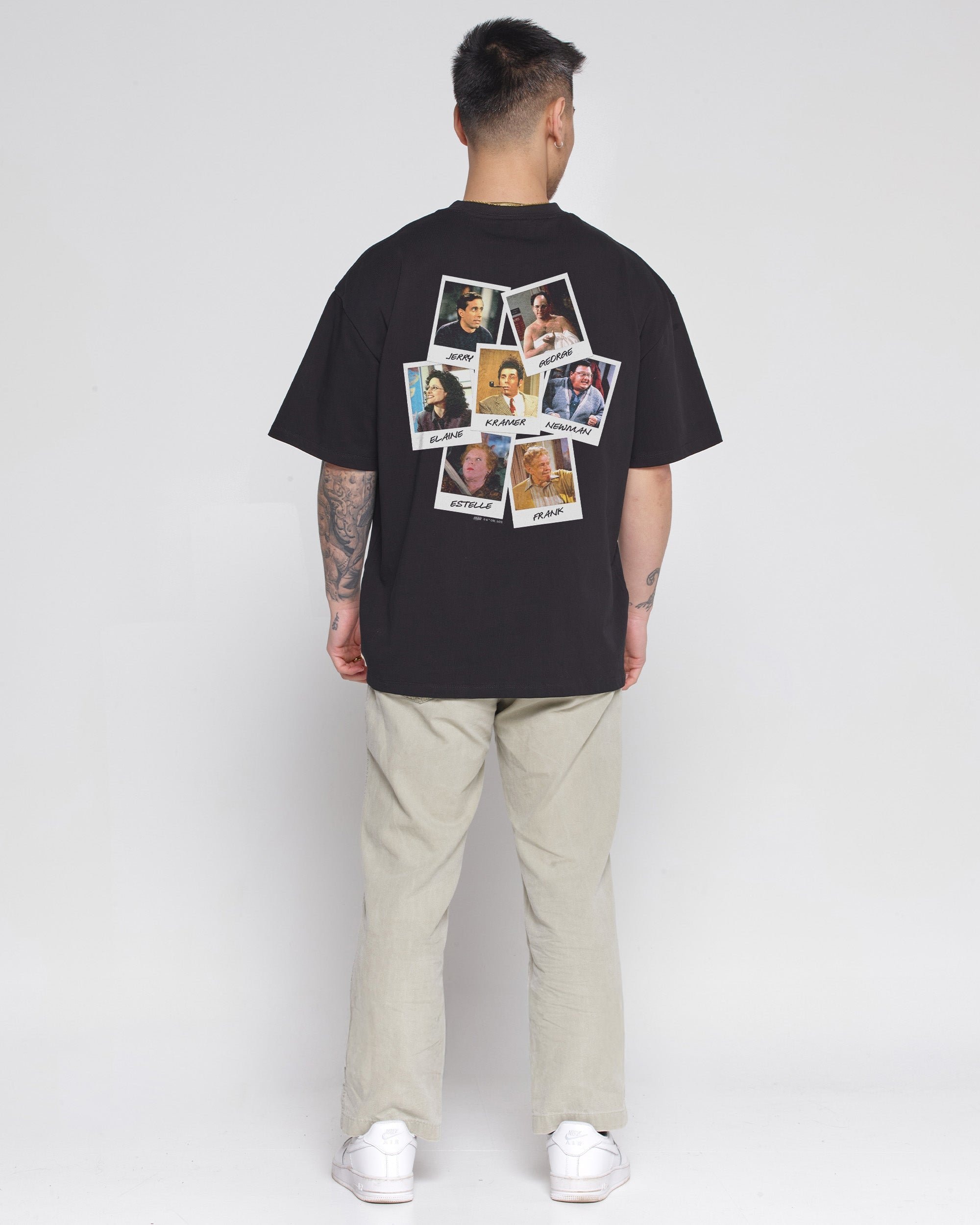 Group Photo Oversized Graphic Tee - Seinfeld Collab Unisex 90s Boxy Fit