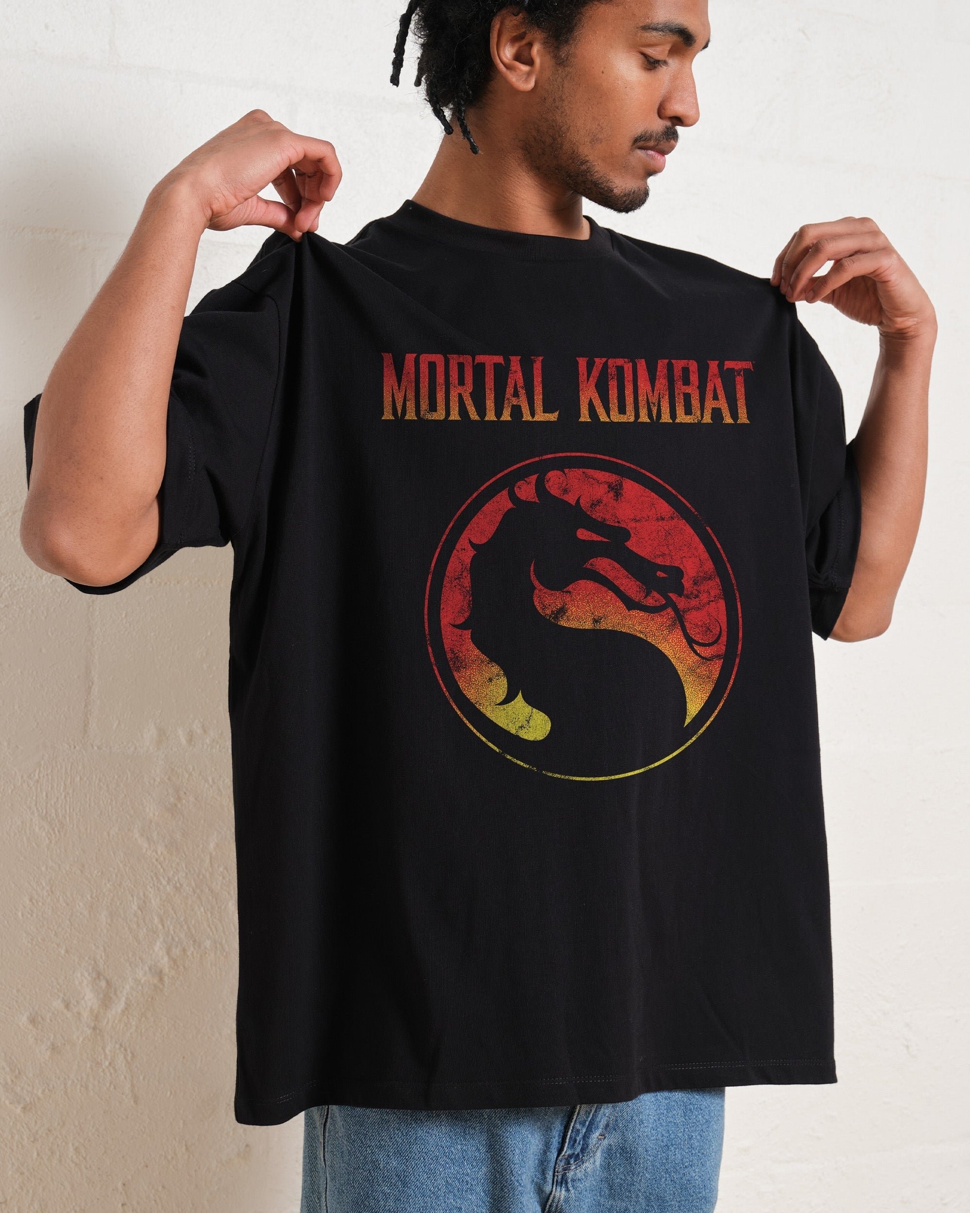 Mortal Kombat Logo Oversized Graphic Tee - Unisex 100% Combed Cotton Heavyweight
