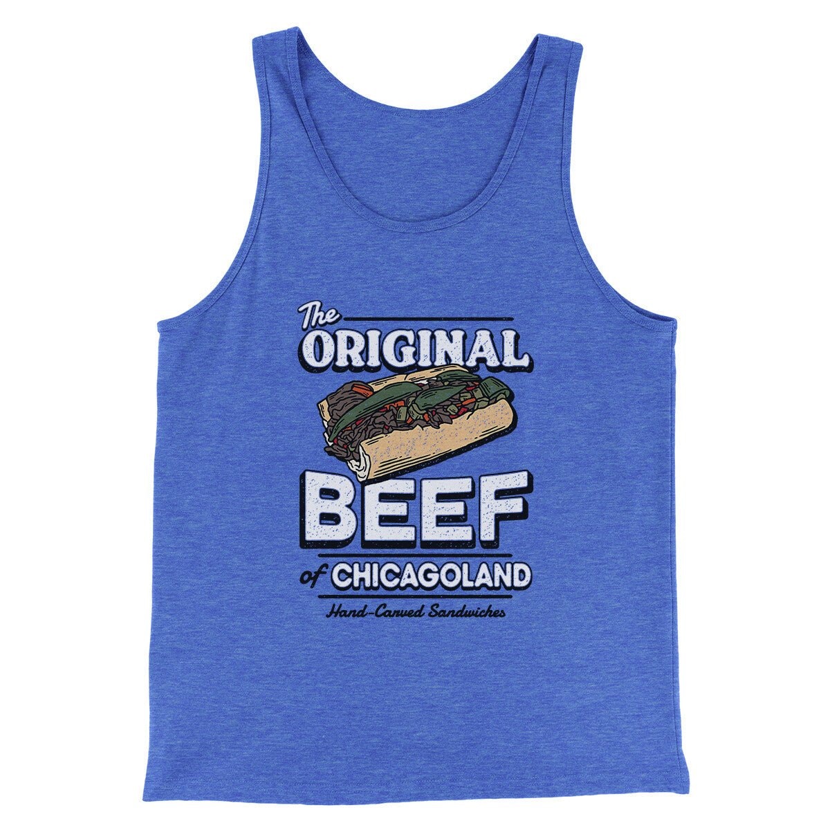 Original Beef Of Chicagoland Men/Unisex Tank Top - Combed Ring-Spun Cotton