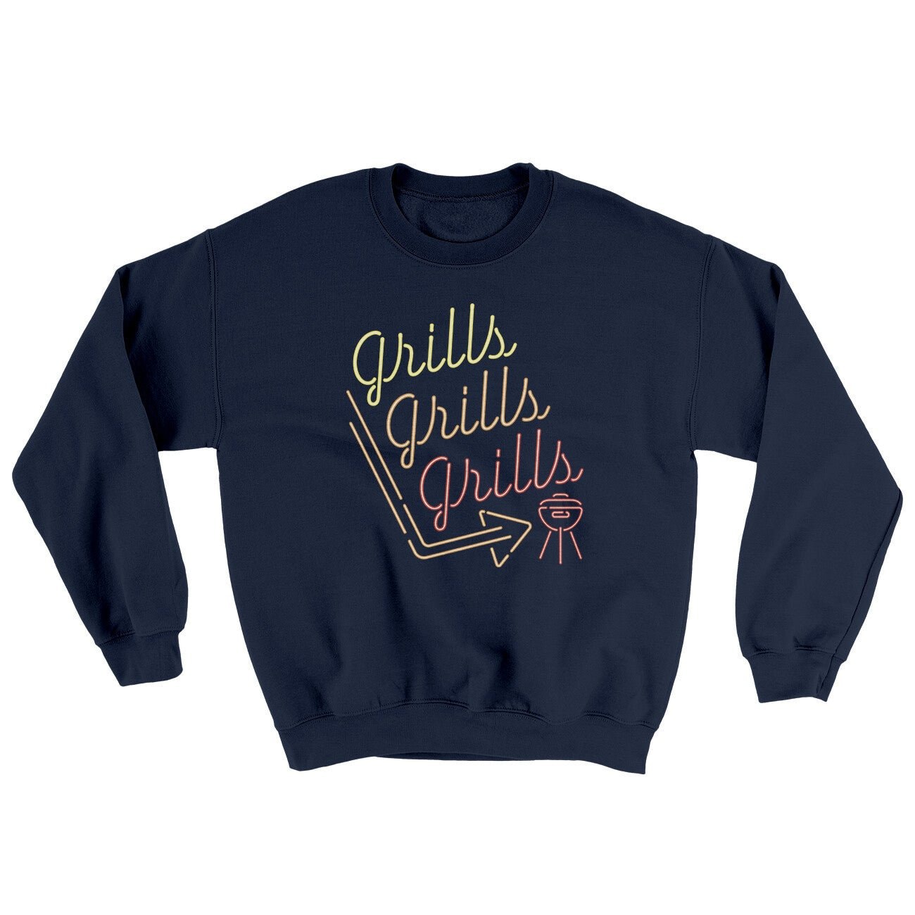 Grills Grills Grills Ugly Sweater Crewneck Sweatshirt
