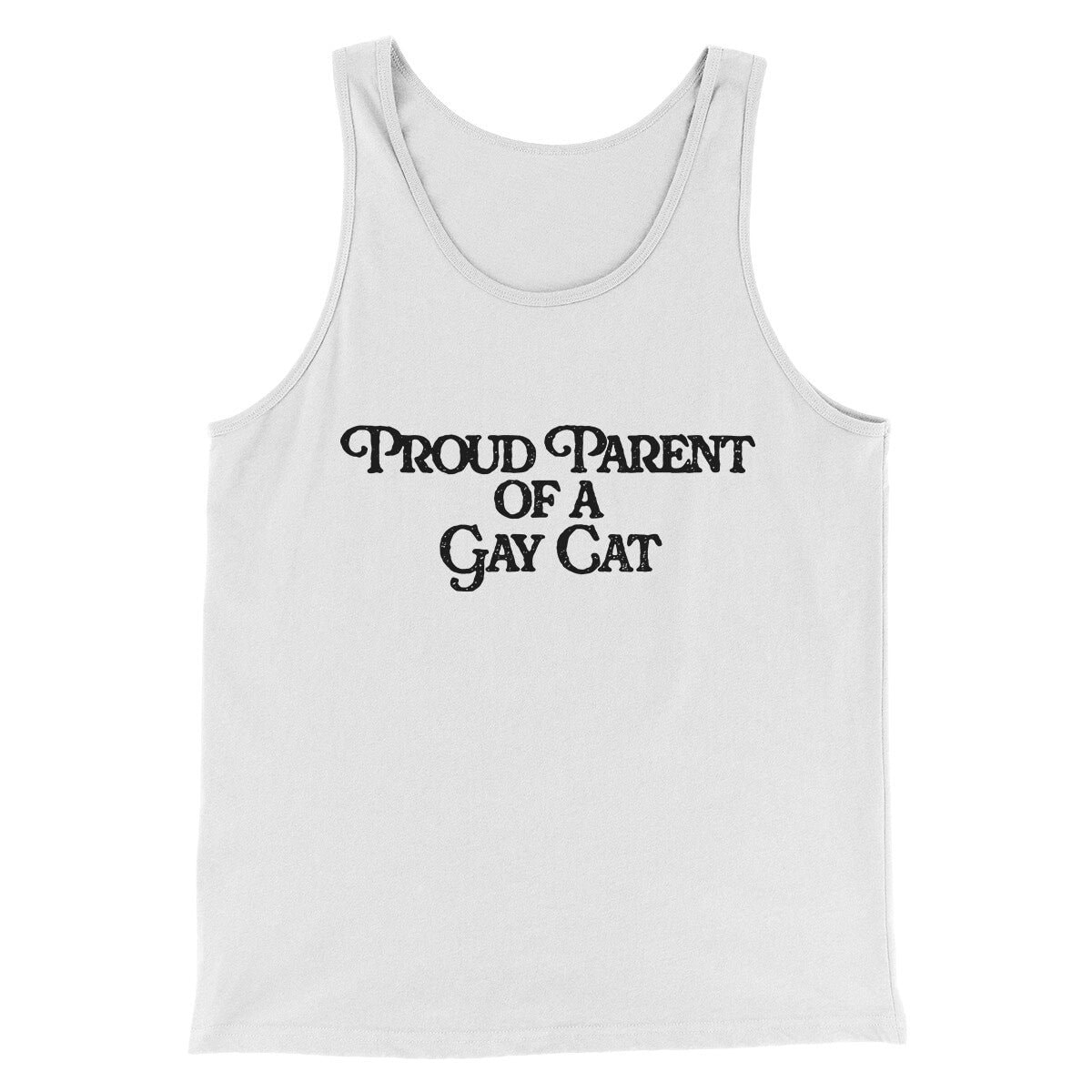 Proud Parent Of A Gay Cat Unisex Tank Top - Modern Fit Combed Cotton
