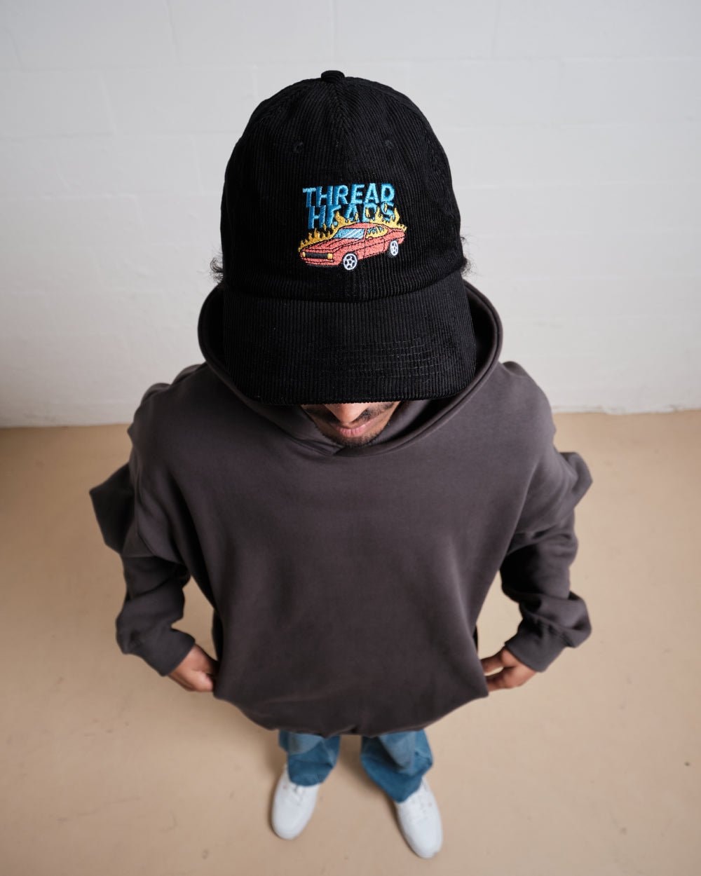 Burning My Feelings Corduroy Hat - Premium 100% Cotton Adjustable Unisex Cap by Threadheads