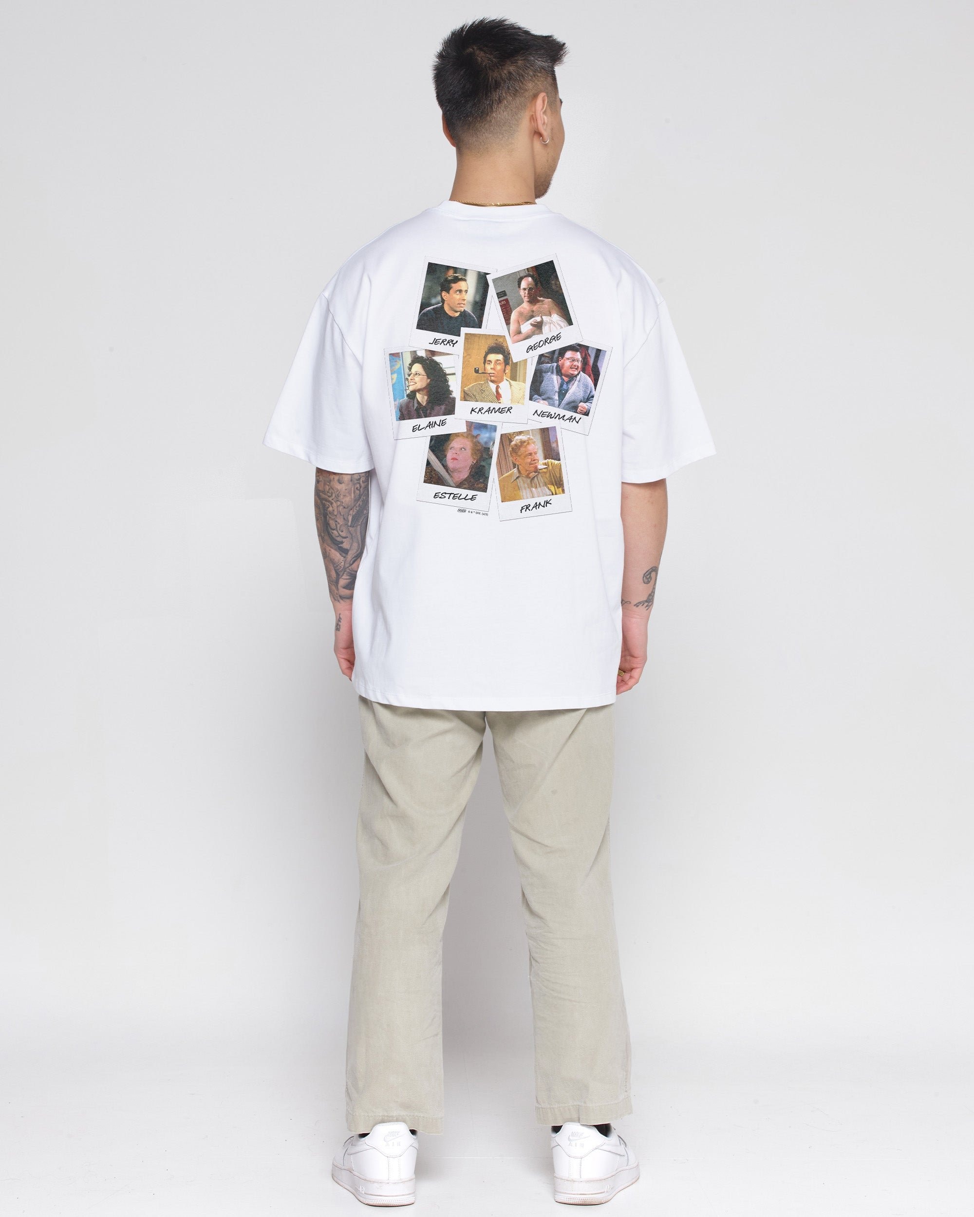 Group Photo Oversized Graphic Tee - Seinfeld Collab Unisex 90s Boxy Fit