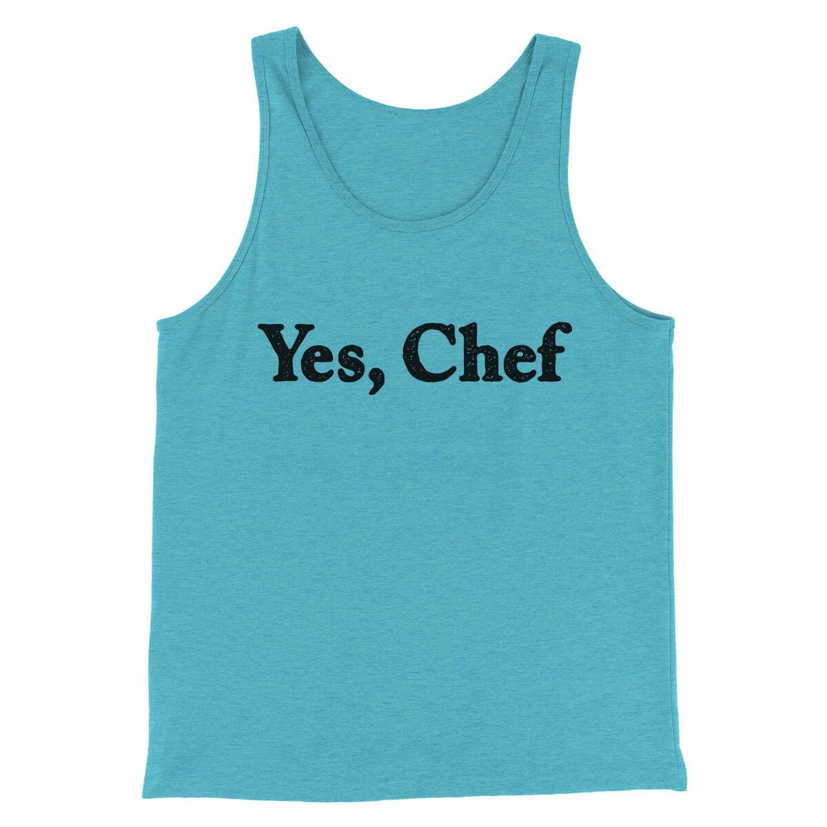 Yes Chef Men/Unisex Tank Top - Modern Fit Combed Ring-Spun Cotton