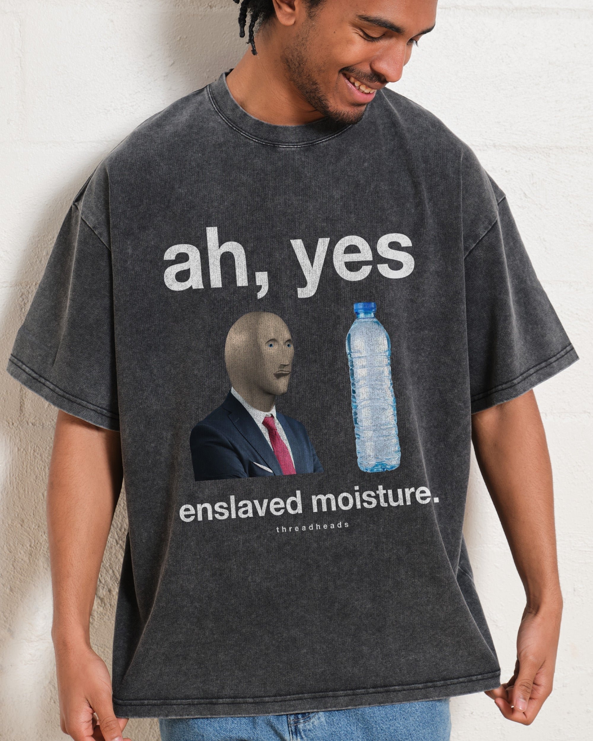 Enslaved Moisture Oversized Graphic Tee - Unisex 90s Boxy Fit 100% Combed Cotton