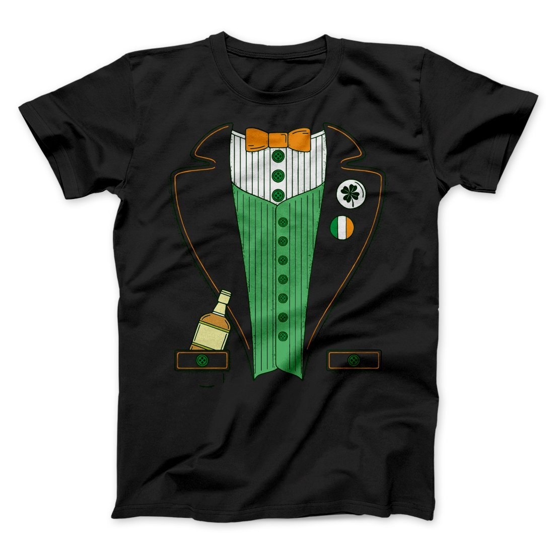 Irish Leprechaun Suit Men's Unisex T-Shirt - Soft Cotton Crew Neck Graphic Tee
