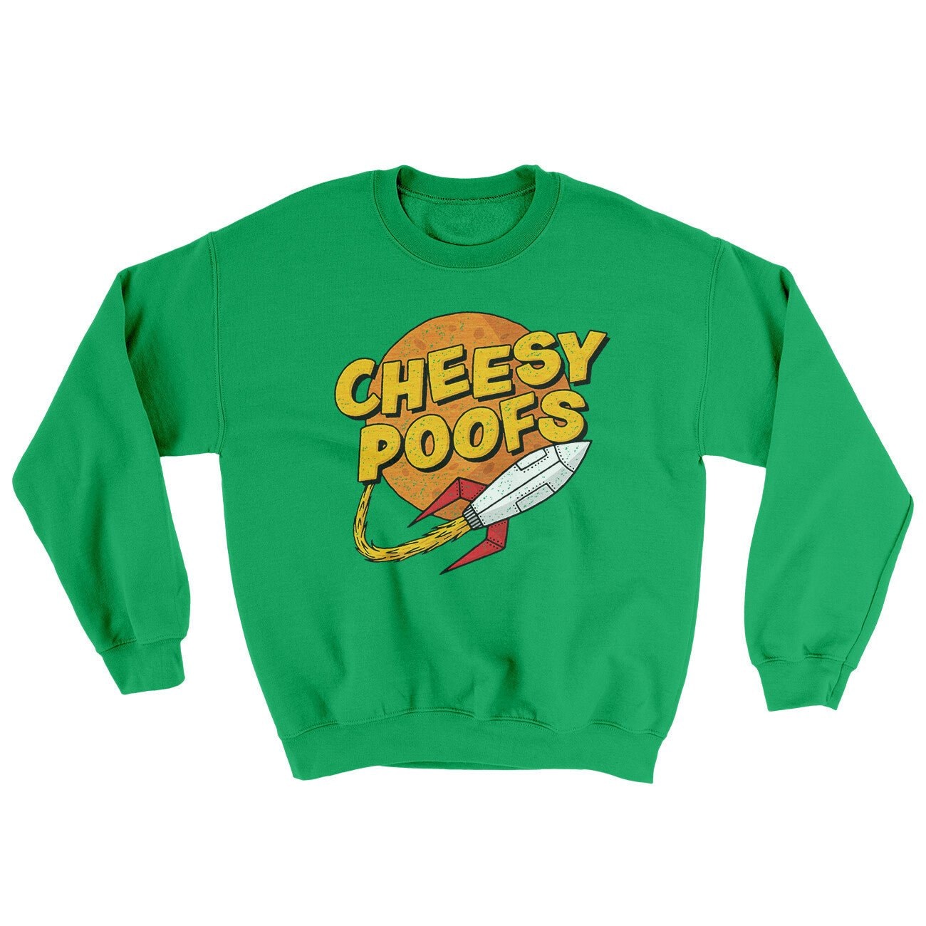 Cheesy Poofs Ugly Sweater Crewneck Sweatshirt