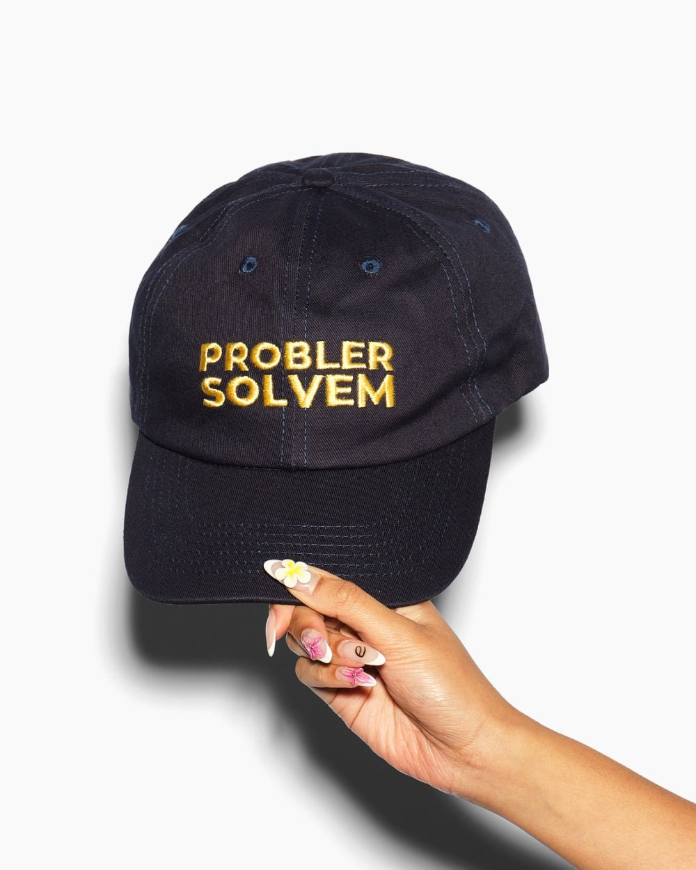 Probler Solvem Embroidered Cotton Unisex Hat - Adjustable Cap by Threadheads