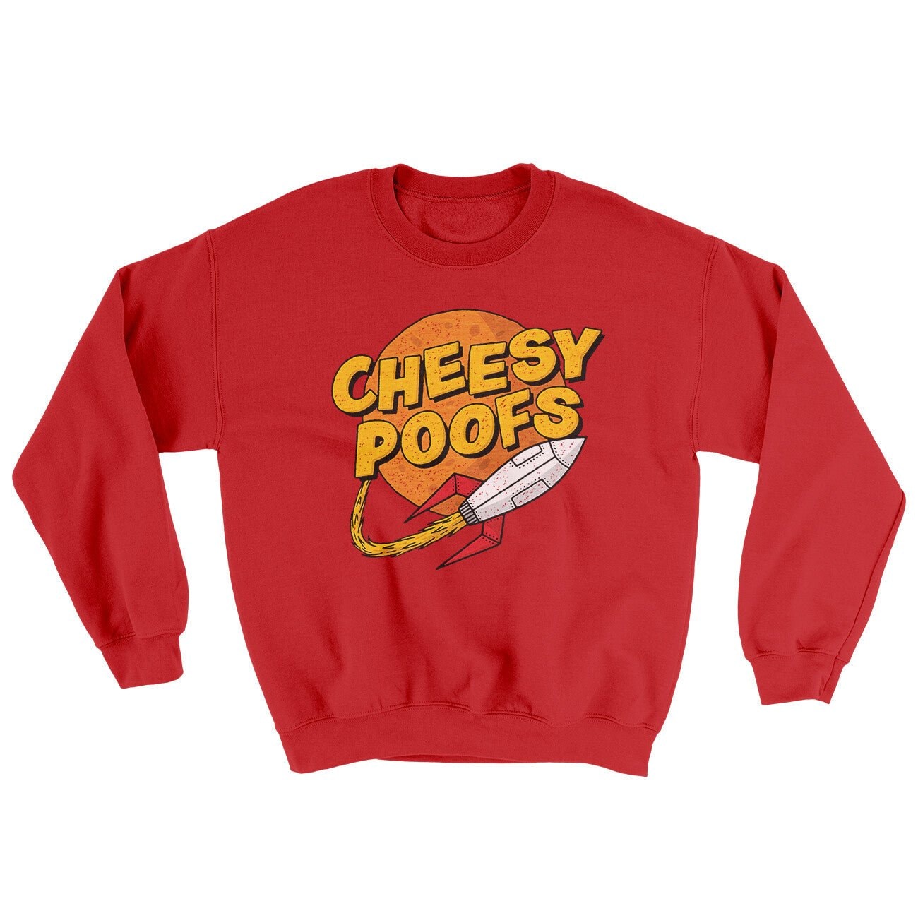 Cheesy Poofs Ugly Sweater Crewneck Sweatshirt