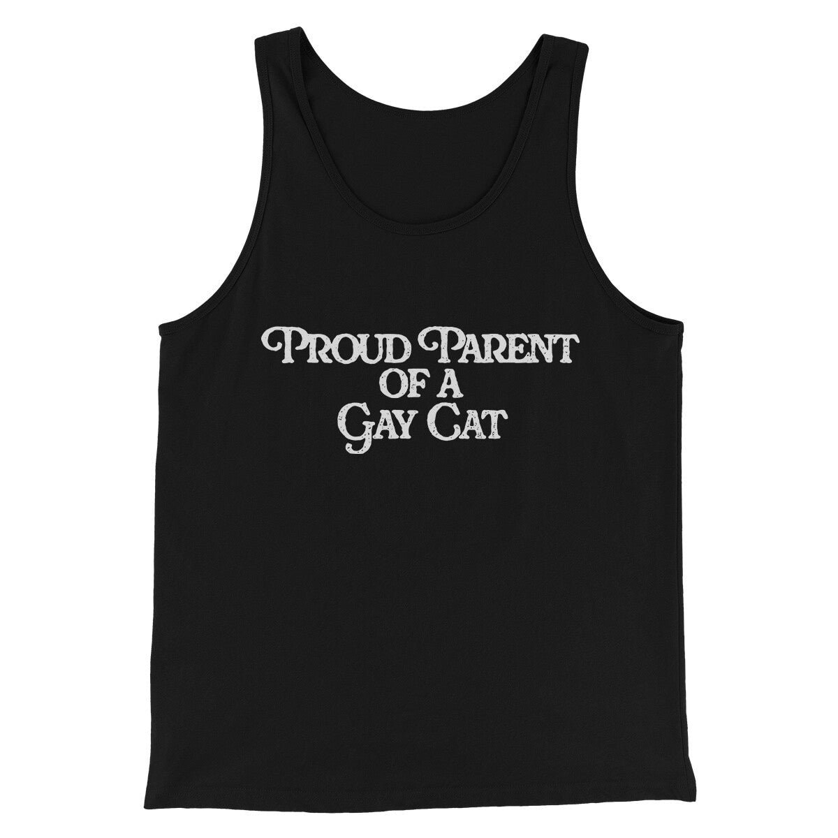 Proud Parent Of A Gay Cat Unisex Tank Top - Modern Fit Combed Cotton