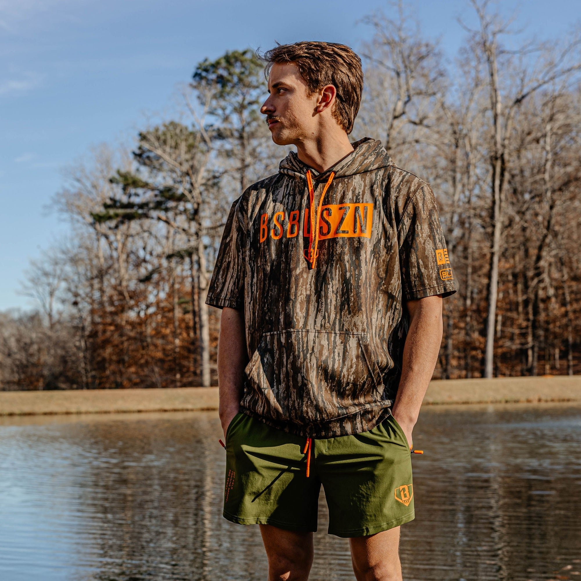 Realtree Pro Series Shorts V2 with Liner - Olive Green/Legacy - Men's 5" Inseam