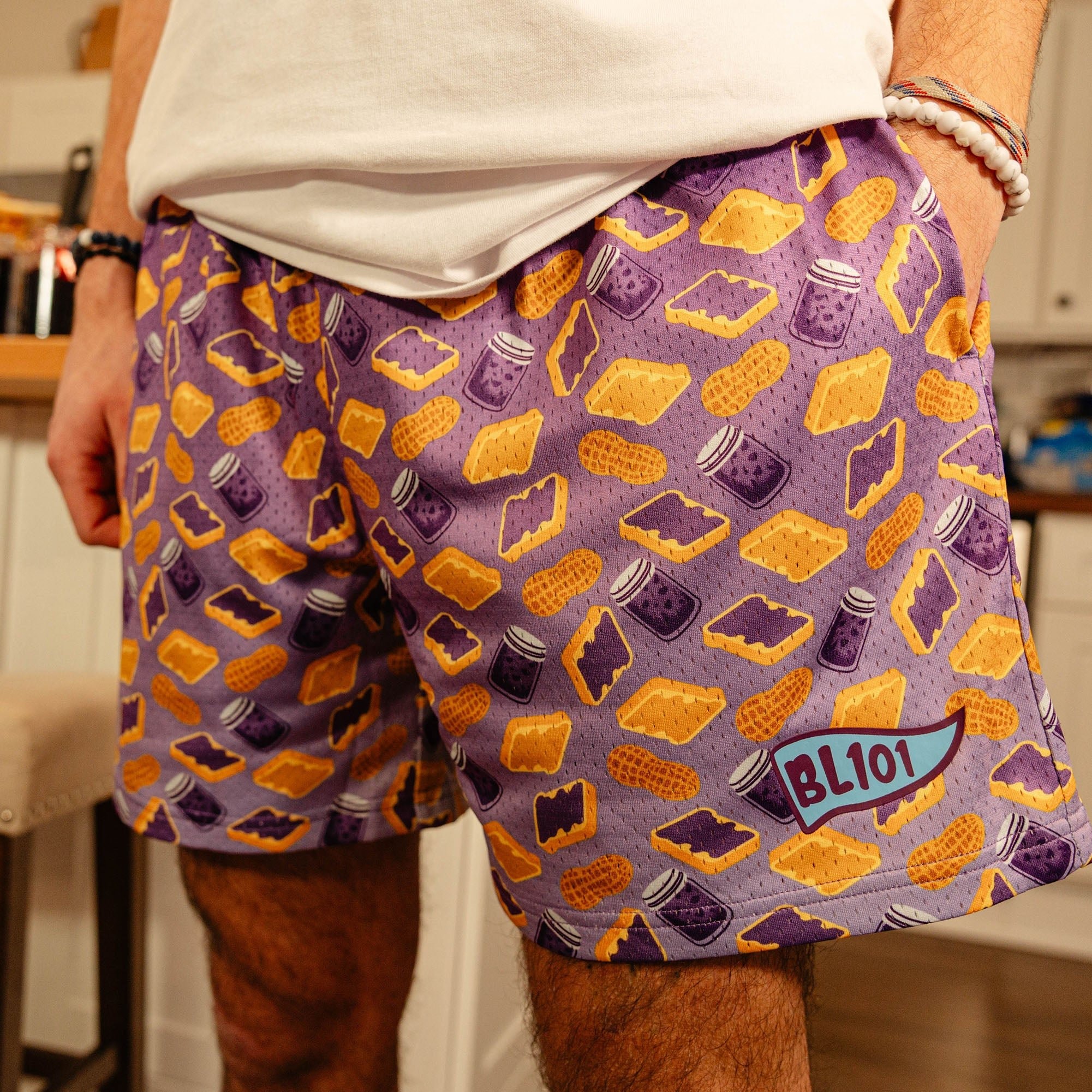 Batters And Bread Mesh Athletic Shorts - Breathable Polyester, Elastic Waistband, Baseball