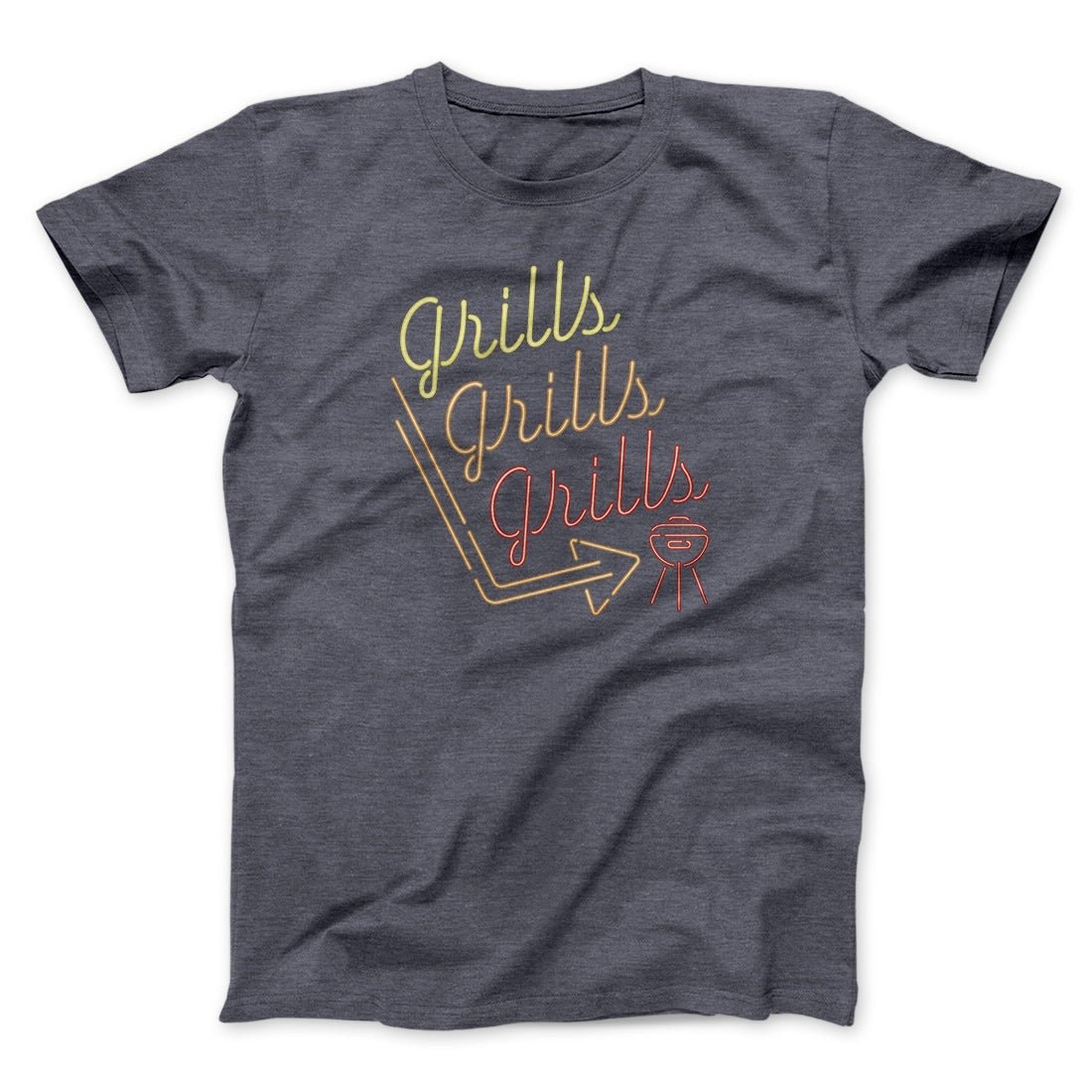 Grills Grills Grills Unisex T-Shirt BBQ Funny Graphic Cotton Tee