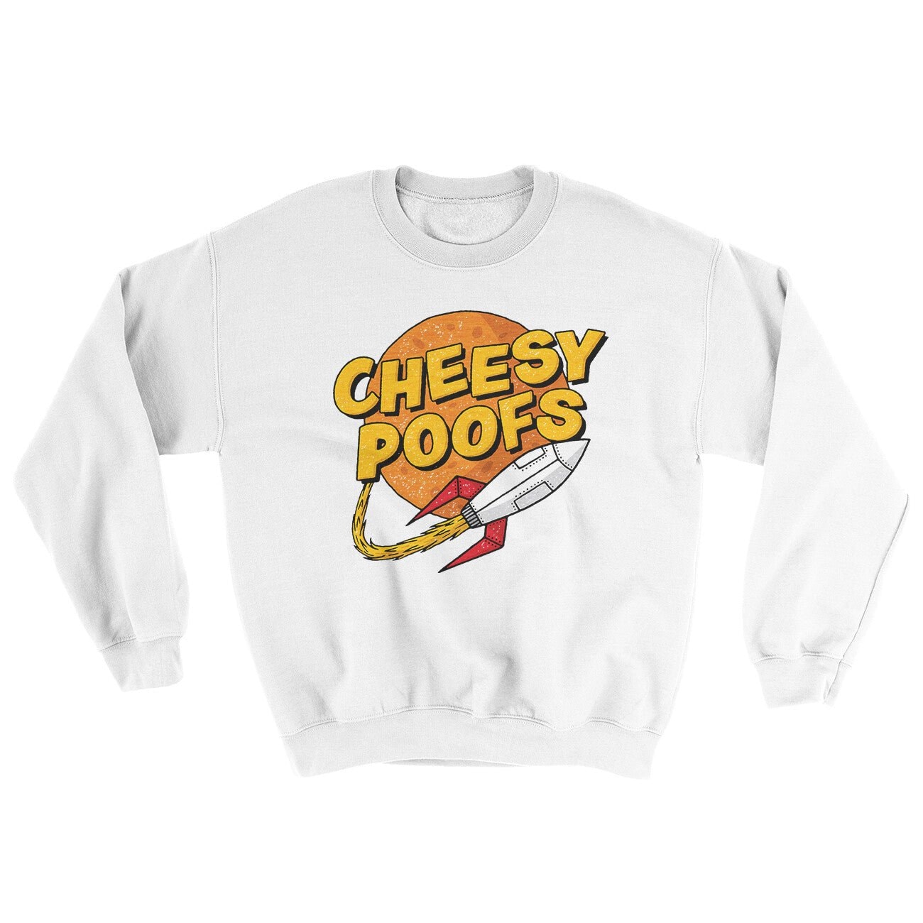 Cheesy Poofs Ugly Sweater Crewneck Sweatshirt