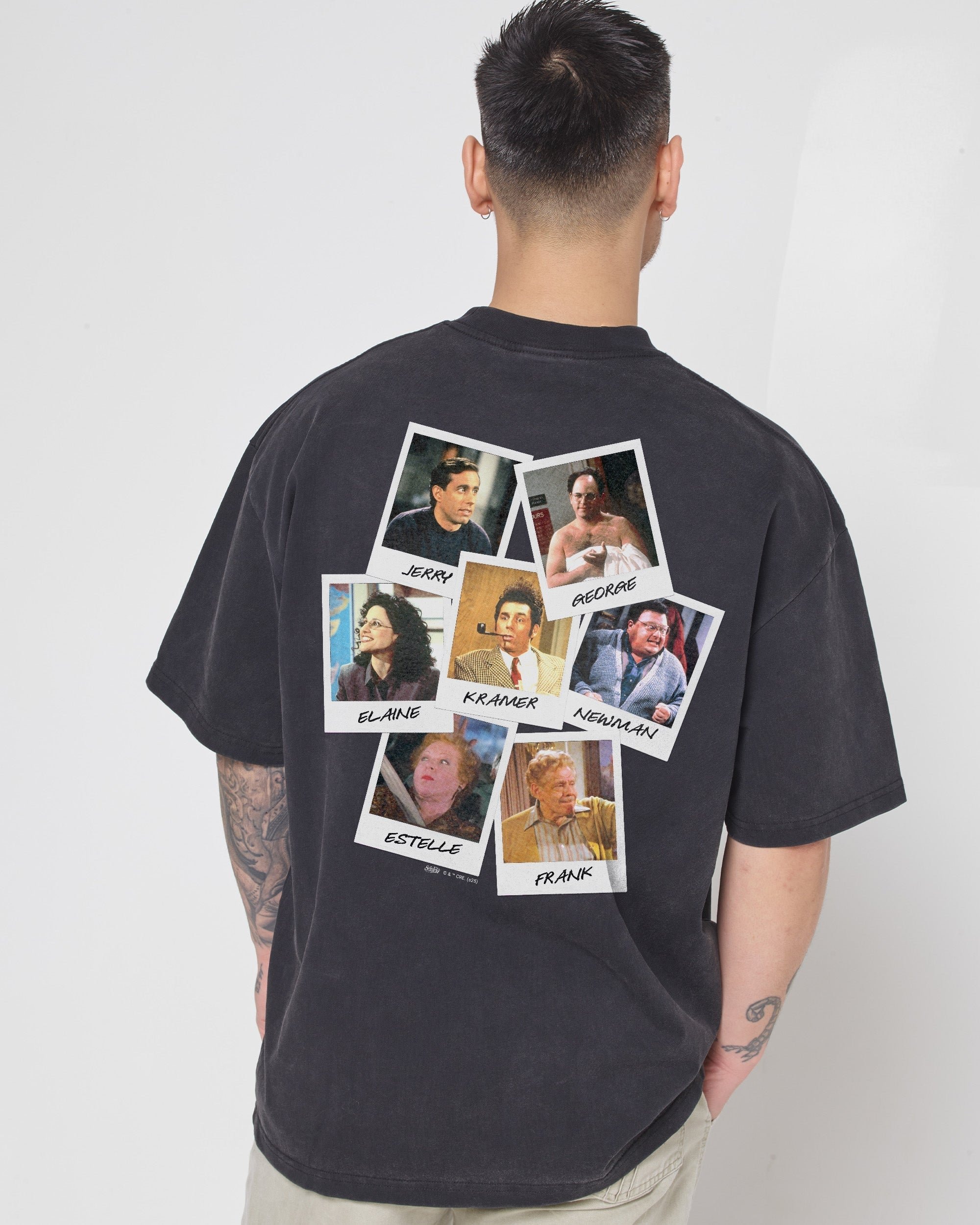 Group Photo Oversized Graphic Tee - Seinfeld Collab Unisex 90s Boxy Fit