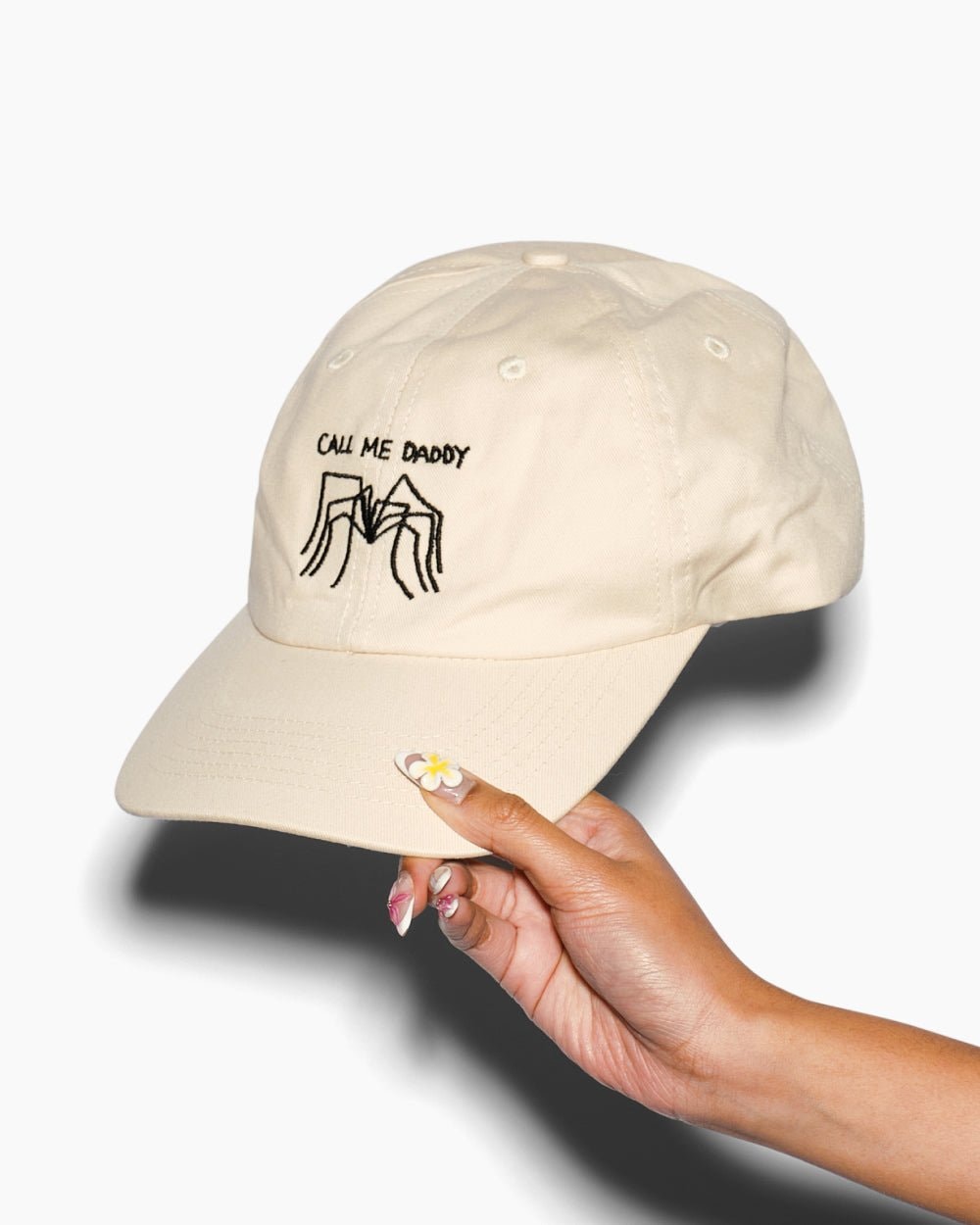 Call Me Daddy Embroidered Cotton Hat - Adjustable Unisex Cap by Threadheads