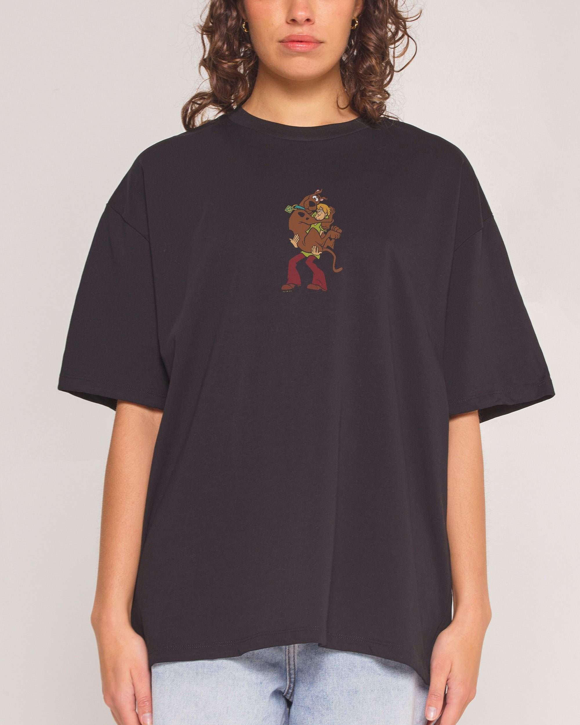 Scooby & Shaggy Oversized Graphic Tee Unisex 90s Boxy Fit 100% Combed Cotton