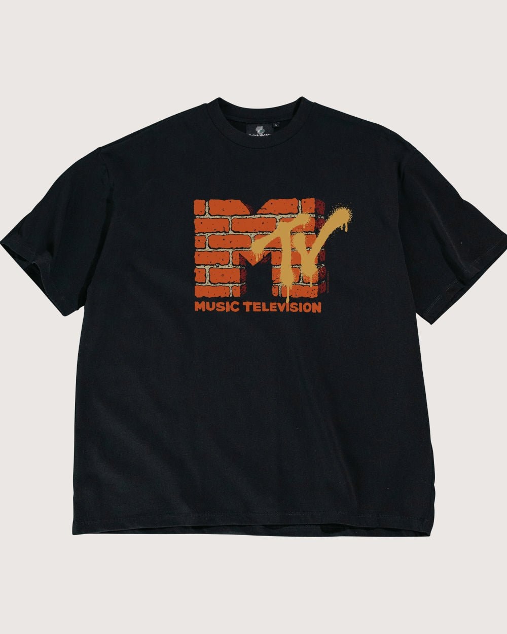 Urban MTV Logo Oversized Graphic Tee - Unisex 90s Boxy Fit 100% Cotton