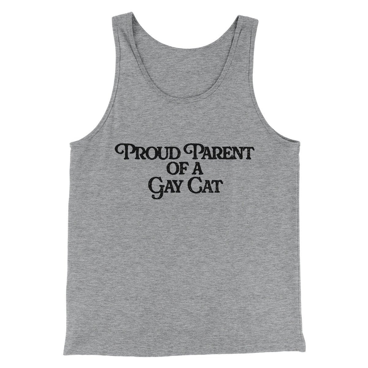 Proud Parent Of A Gay Cat Unisex Tank Top - Modern Fit Combed Cotton