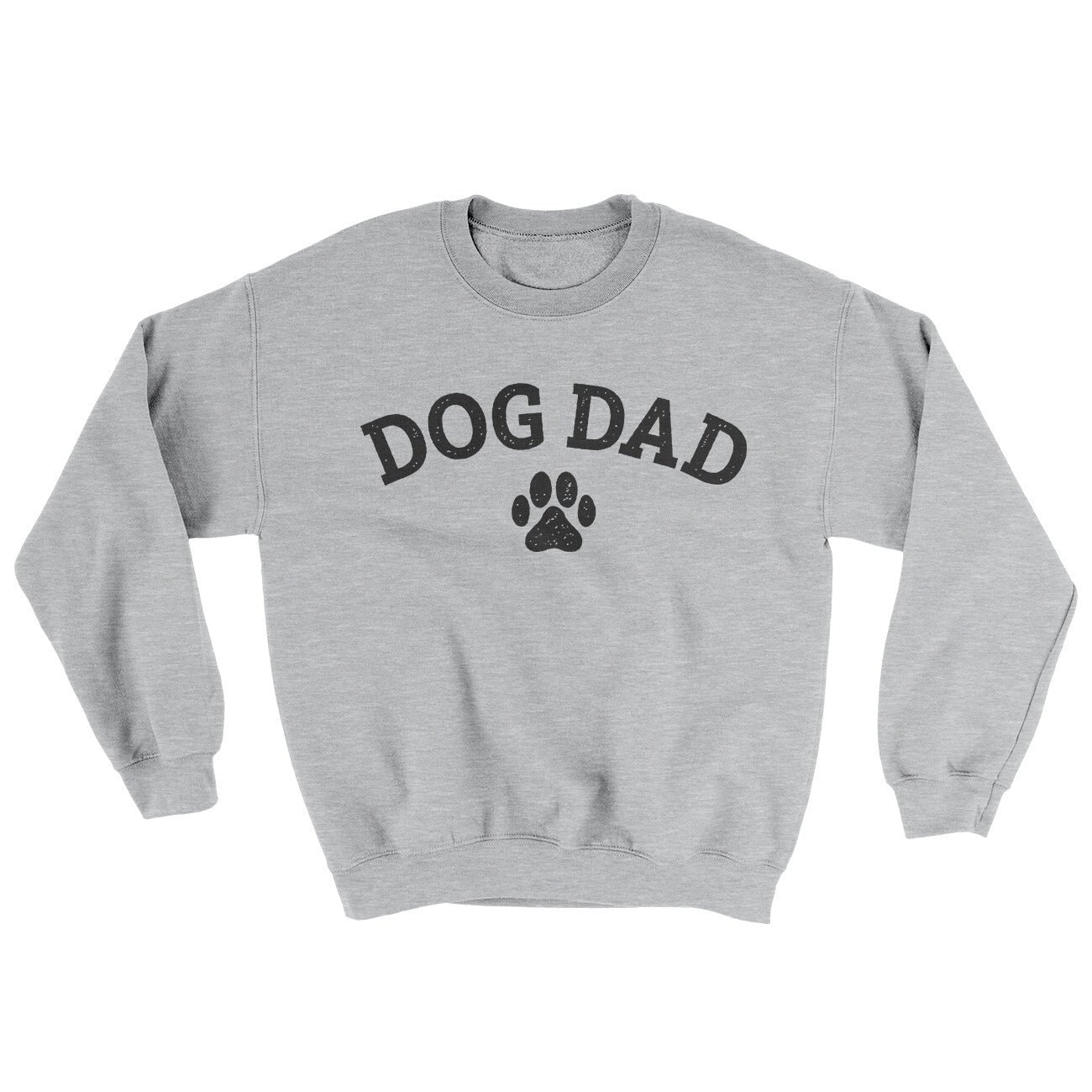 Dog Dad Ugly Sweater - Soft Cotton Poly Crewneck Sweatshirt
