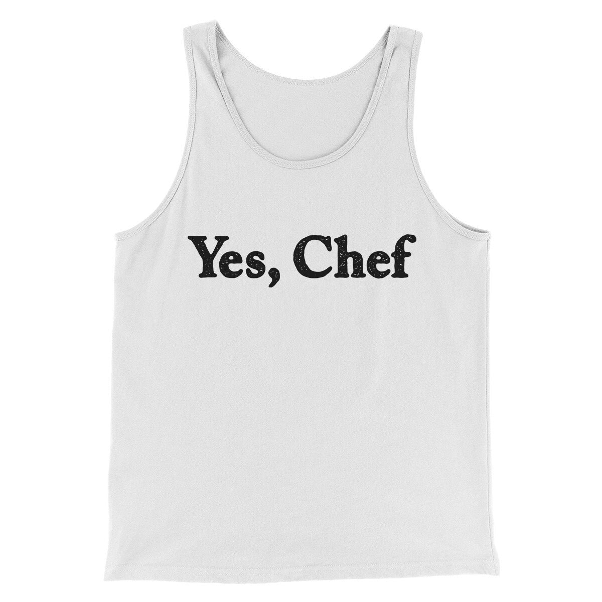 Yes Chef Men/Unisex Tank Top - Modern Fit Combed Ring-Spun Cotton