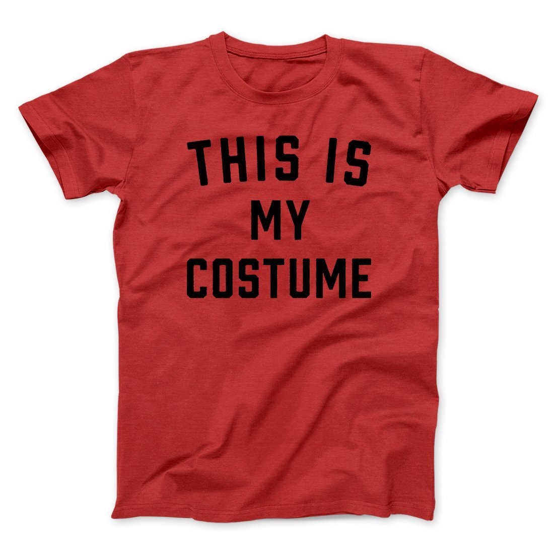 This Is My Costume Men's Unisex T-Shirt - Soft Cotton Crew Neck Graphic Tee