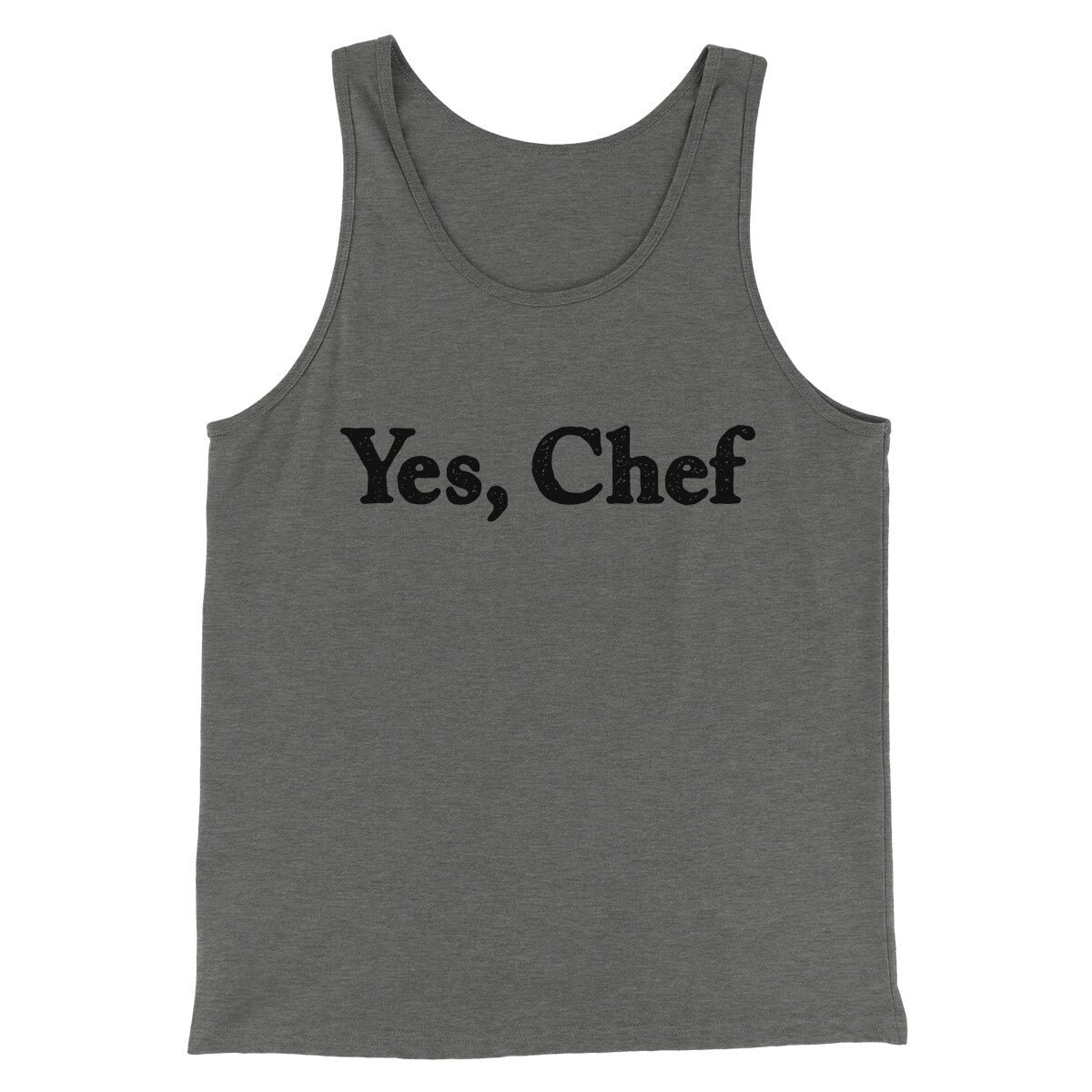 Yes Chef Men/Unisex Tank Top - Modern Fit Combed Ring-Spun Cotton