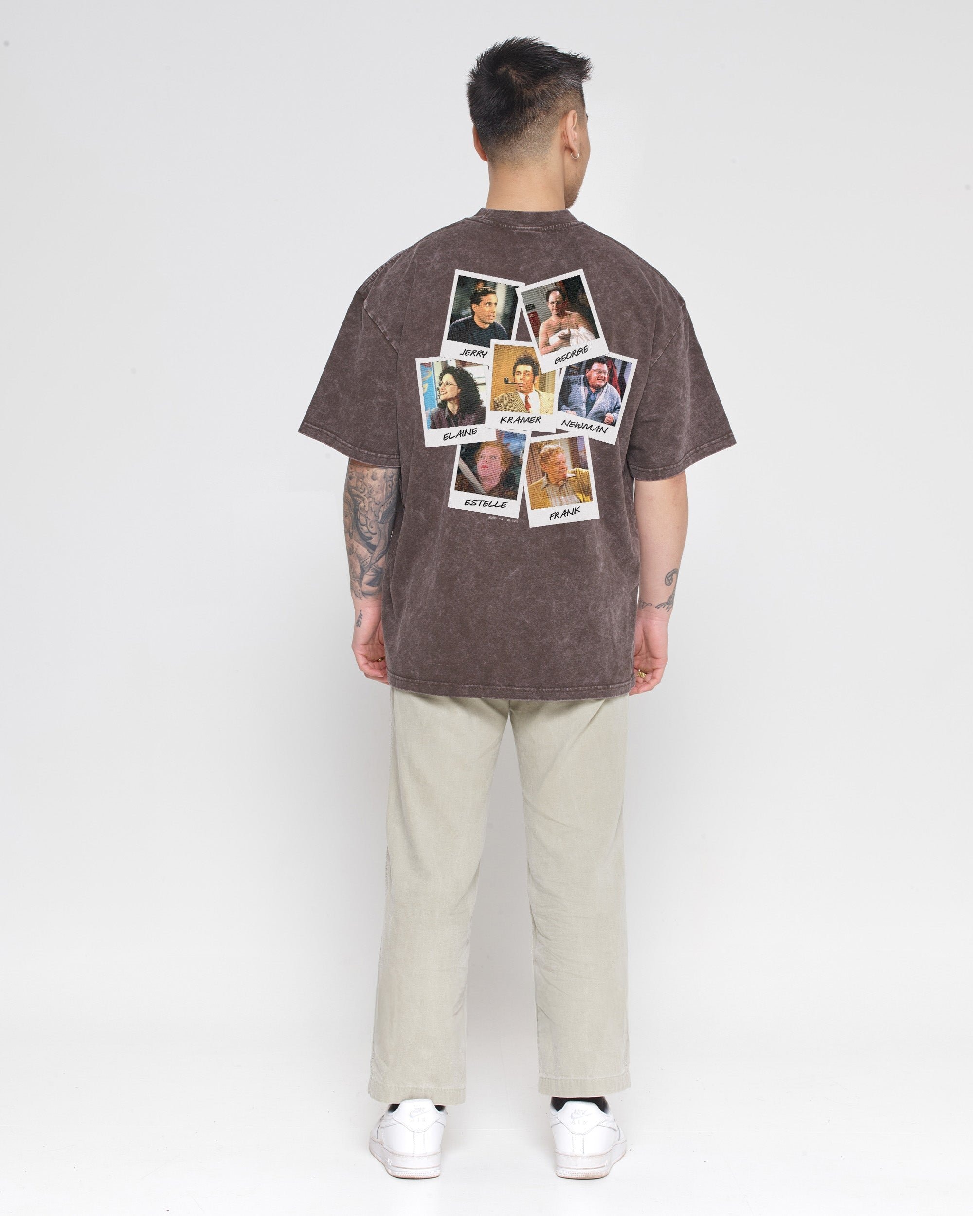 Group Photo Oversized Graphic Tee - Seinfeld Collab Unisex 90s Boxy Fit