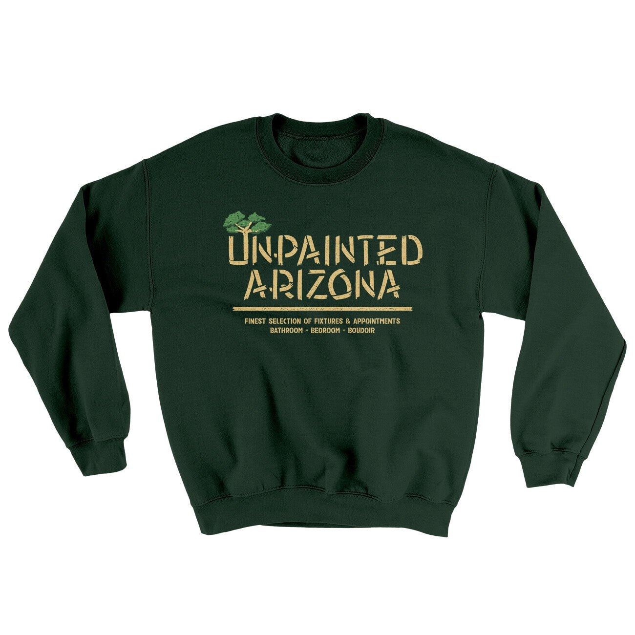 Unpainted Arizona Ugly Sweater - Soft 50/50 Cotton Poly Crewneck Sweatshirt