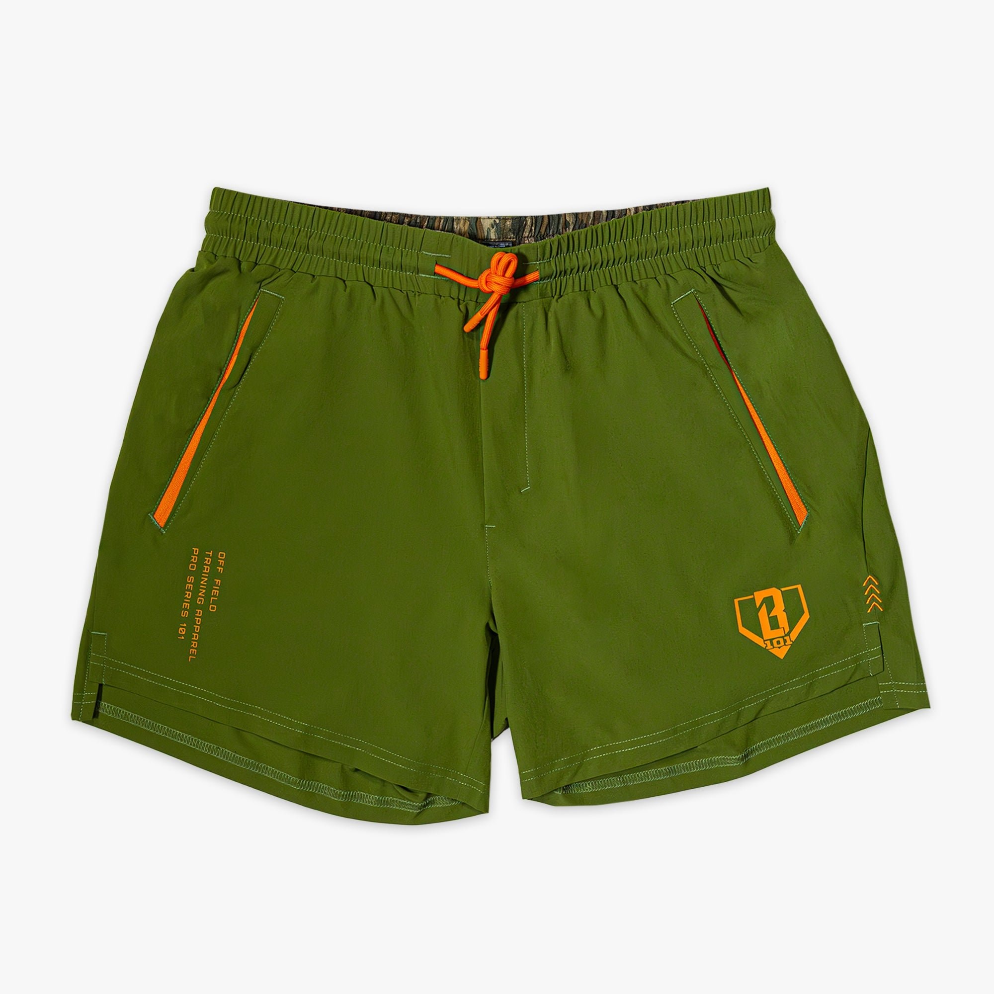 Realtree Pro Series Shorts V2 with Liner - Olive Green/Legacy - Men's 5" Inseam