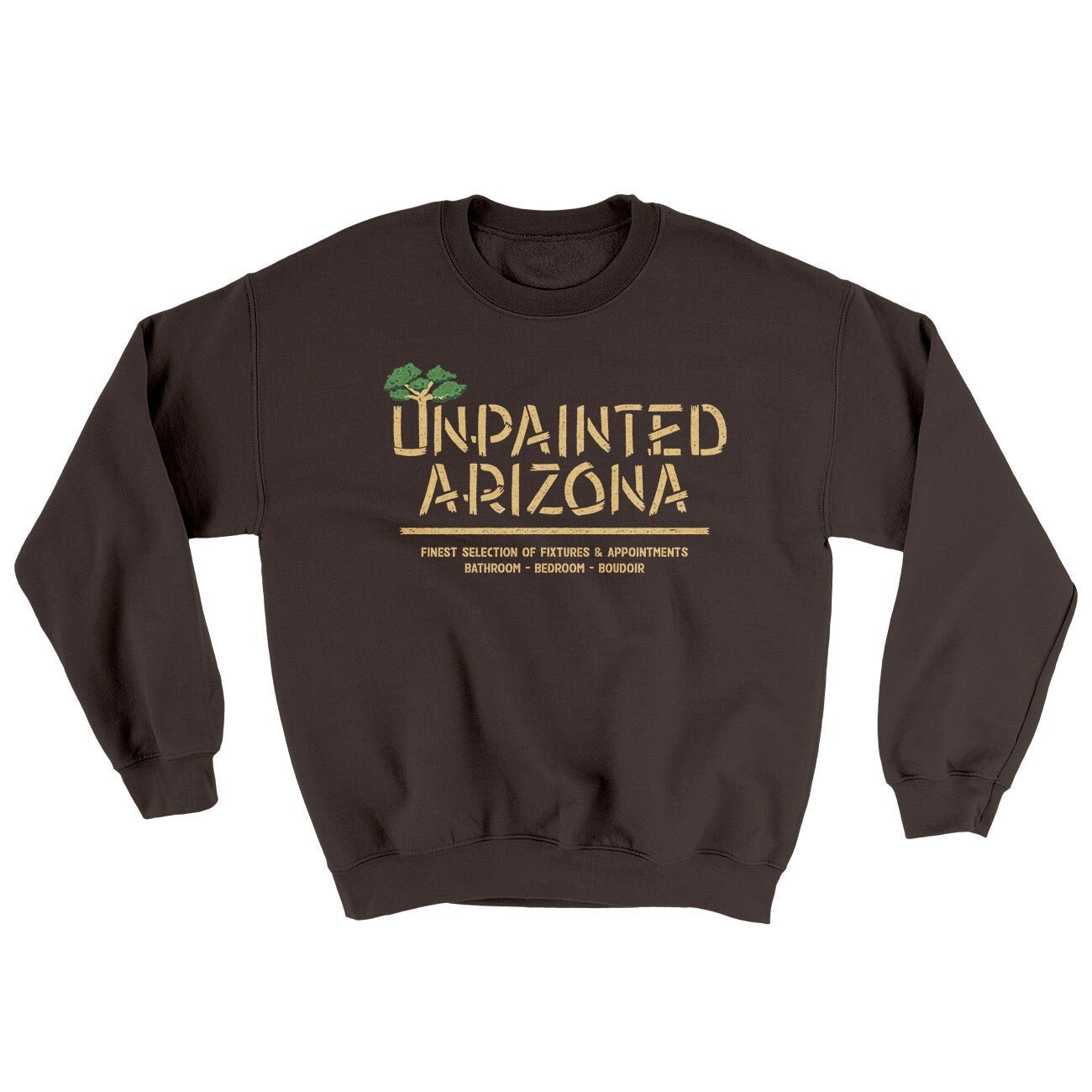 Unpainted Arizona Ugly Sweater - Soft 50/50 Cotton Poly Crewneck Sweatshirt